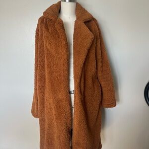 Cozy Brown Teddy Coat